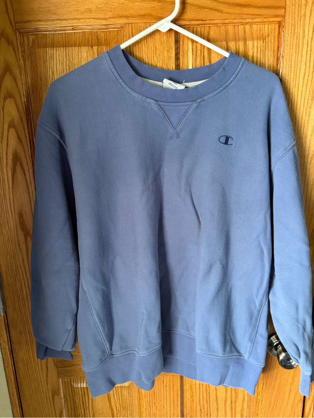 Champion Crewneck Sweatshirt in Slate Blue